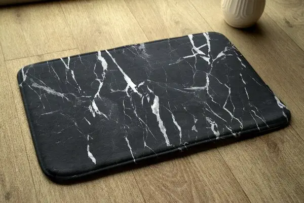 Tappeto Modello di marmo nero