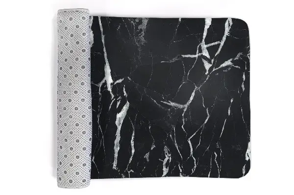 Tappeto Modello di marmo nero