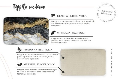 Tappeto Foglie beige