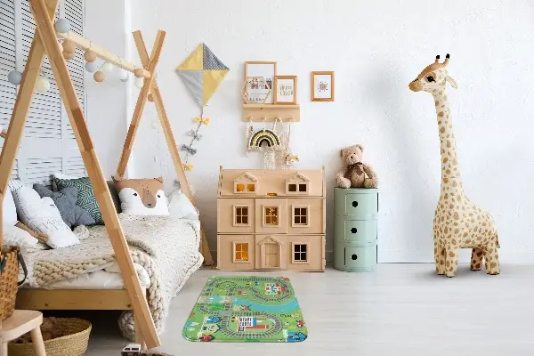 Tappeto Città con binari