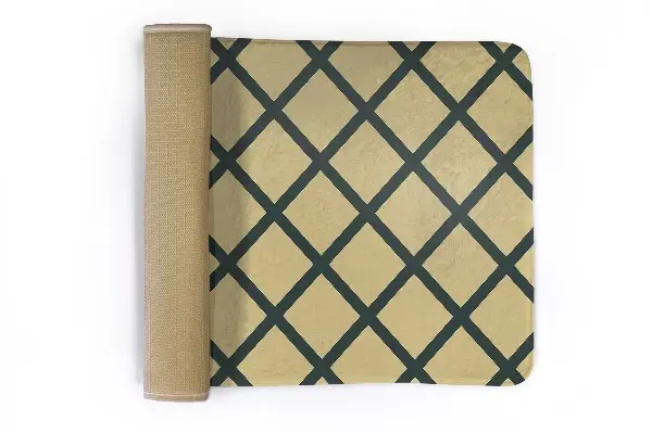 Tappeto Diamanti a scacchi su sfondo beige
