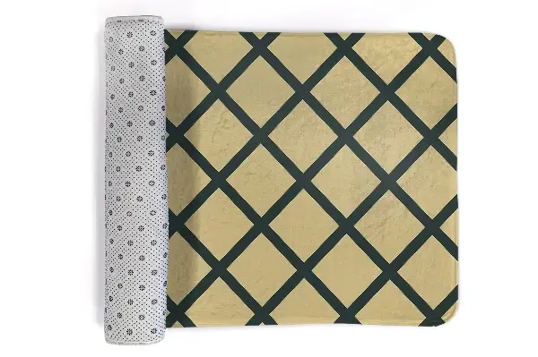 Tappeto Diamanti a scacchi su sfondo beige