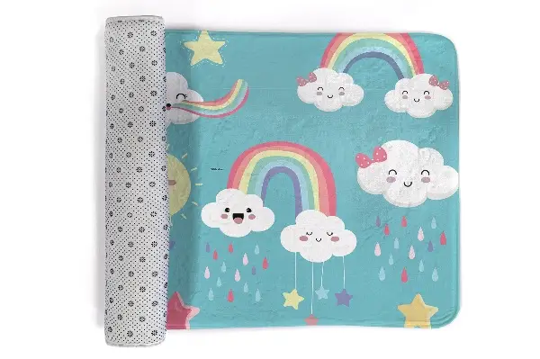 Tappeto Nuvole e arcobaleni