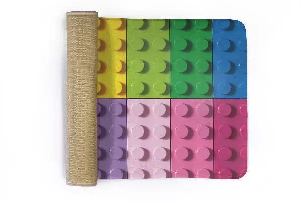Tappeto Blocchi colorati simili a LEGO