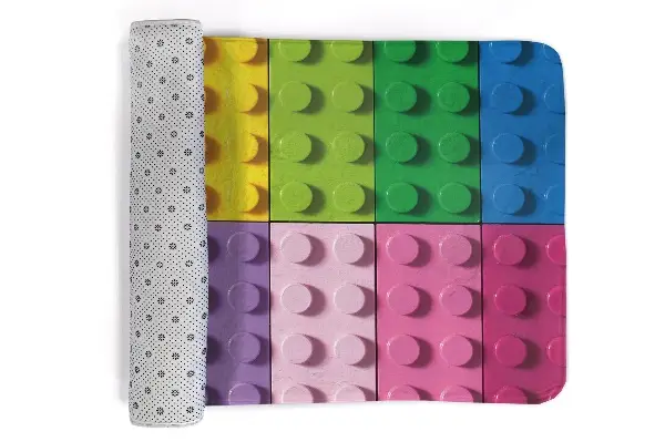 Tappeto Blocchi colorati simili a LEGO