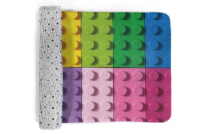 Tappeto Blocchi colorati simili a LEGO