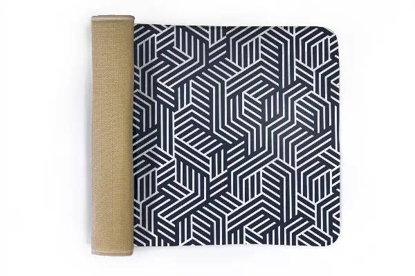 Tappeto moderno Motivo geometrico con linee e frecce