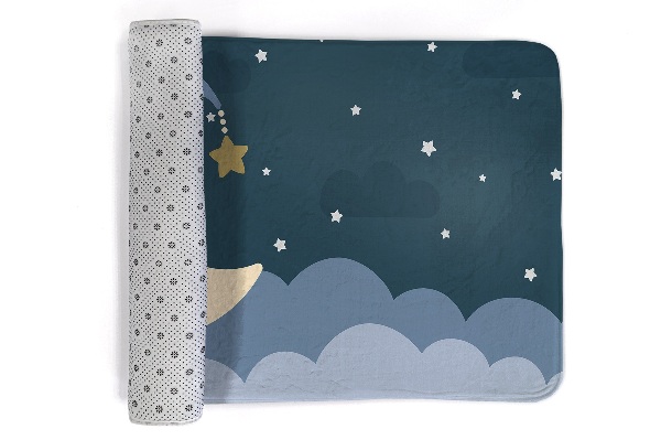 Tappeto moderno Luna con cappello