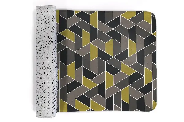 Tappeto moderno Motivi geometrici con rombi colorati