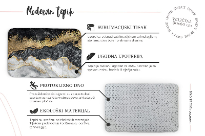 Tappeto moderno Contorni topografici o linee di livellamento