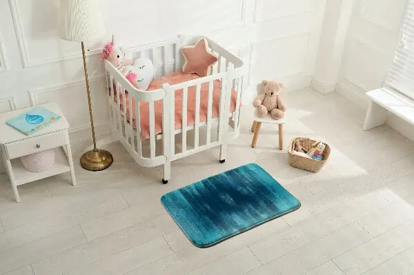 Tappeto moderno Strisce blu sfumate
