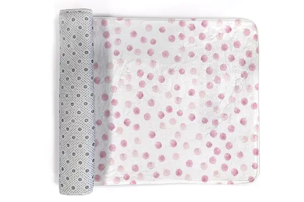 Tappeto moderno Motivo a punti rosa