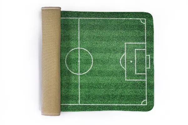 Tappeto moderno Tappeto erboso di un campo da calcio