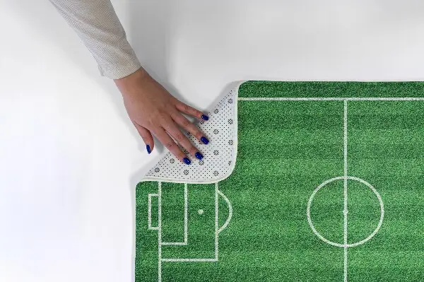 Tappeto moderno Tappeto erboso di un campo da calcio