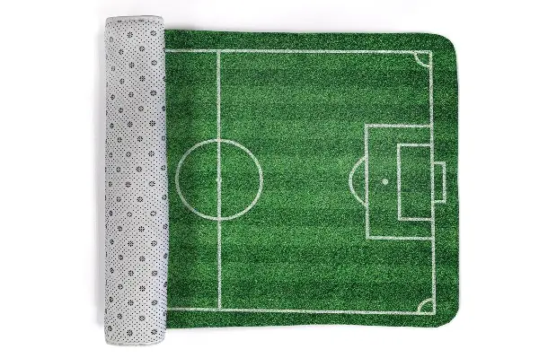 Tappeto moderno Tappeto erboso di un campo da calcio