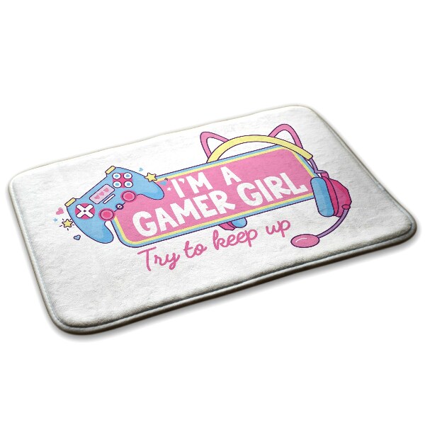 Tappeto moderno Grafica di ragazza gamer