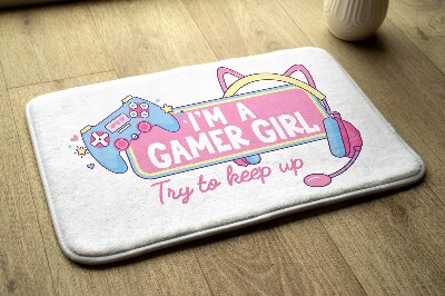 Tappeto moderno Grafica di ragazza gamer