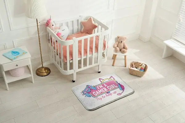 Tappeto moderno Grafica di ragazza gamer