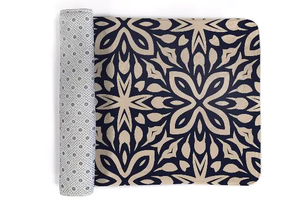 Tappeto moderno Motivo geometrico floreale in stile arabesco