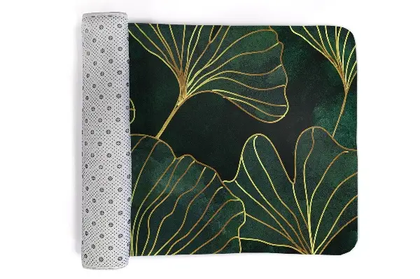 Tappeto moderno Foglie di ginkgo