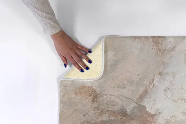 Tappeto moderno Motivo marmorizzato nei toni del beige
