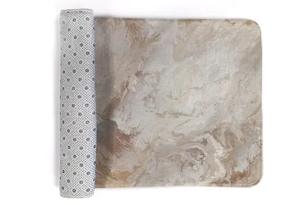 Tappeto moderno Motivo marmorizzato nei toni del beige