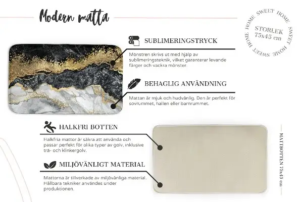 Tappeto moderno Motivo marmorizzato nei toni del grigio