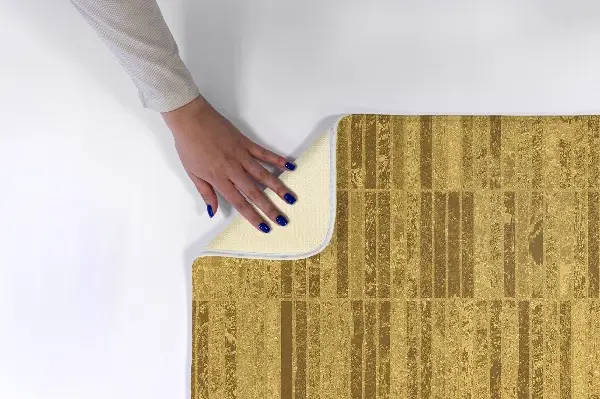 Tappeto moderno Motivo a rettangolo marrone