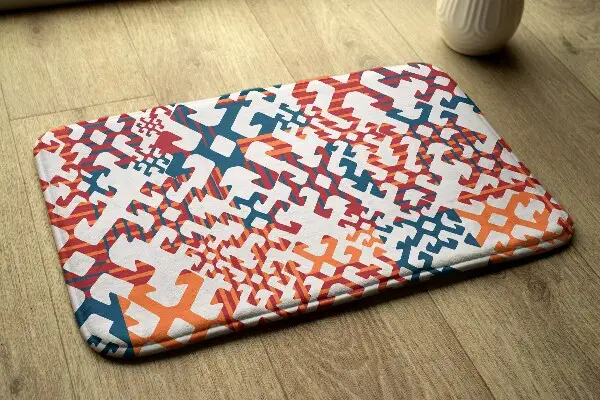 Tappeto moderno Forme geometriche colorate in stile Escher
