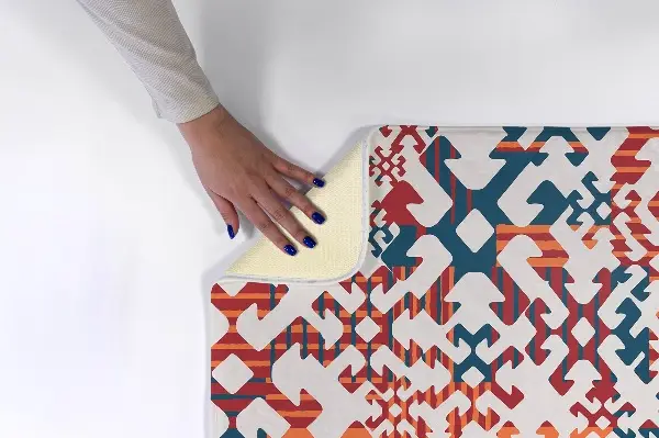 Tappeto moderno Forme geometriche colorate in stile Escher