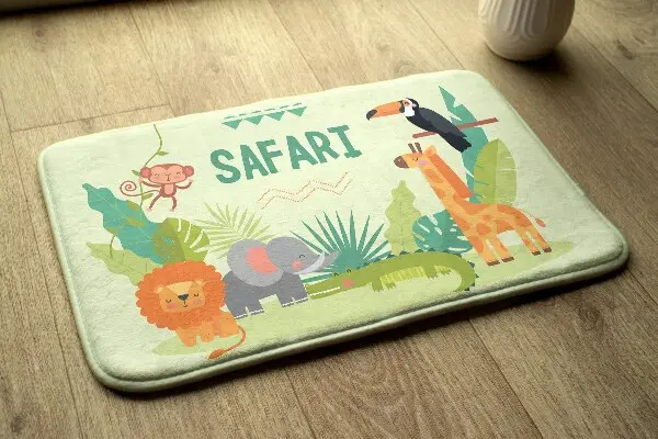 Tappeto moderno Animali in un safari