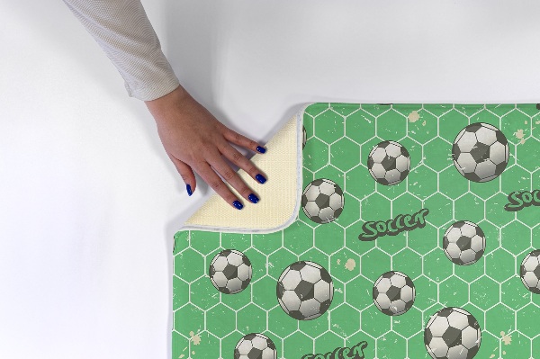 Tappeto moderno Motivo di palloni da calcio