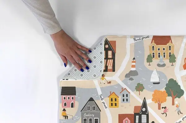 Tappeto moderno Città con strade ed edifici