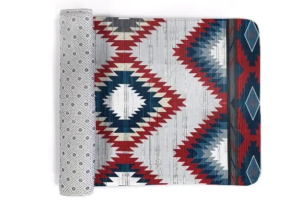 Tappeto moderno Motivo geometrico in stile azteco