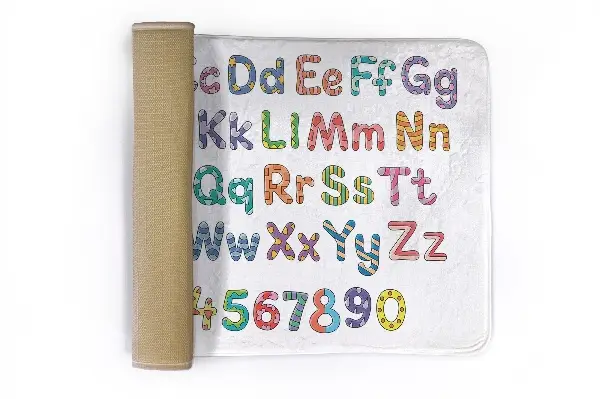 Tappeto moderno Lettere e numeri