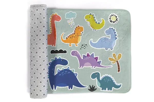 Tappeto moderno Dinosauri colorati