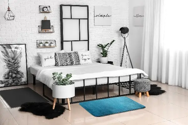 Tappeto moderno Texture blu