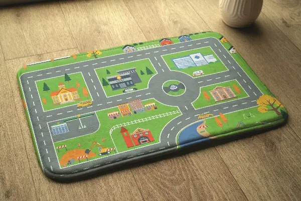 Tappeto moderno Città con strade