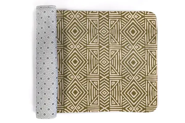 Tappeto moderno Motivi geometrici con rombi e triangoli