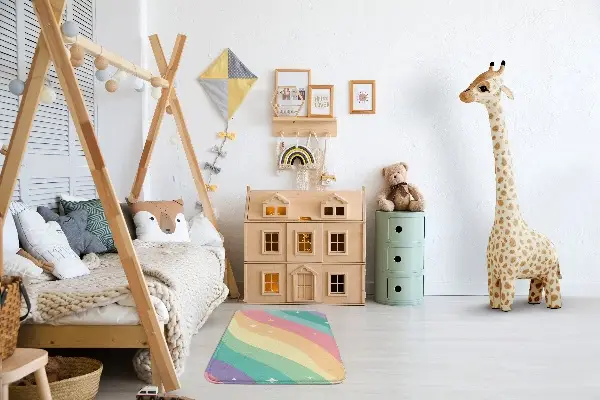 Tappeto moderno Onde color arcobaleno