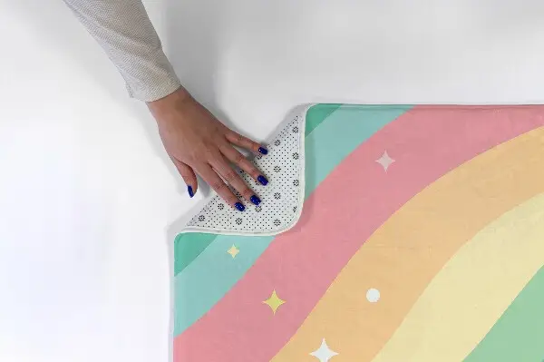 Tappeto moderno Onde color arcobaleno