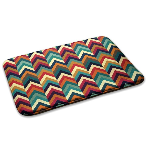 Tappeto moderno Zigzag colorato in stile chevron