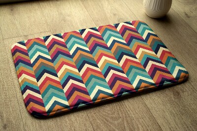 Tappeto moderno Zigzag colorato in stile chevron