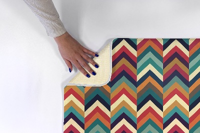 Tappeto moderno Zigzag colorato in stile chevron