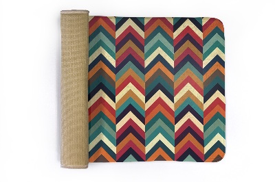 Tappeto moderno Zigzag colorato in stile chevron