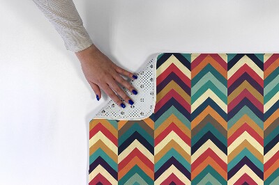 Tappeto moderno Zigzag colorato in stile chevron