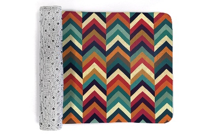 Tappeto moderno Zigzag colorato in stile chevron