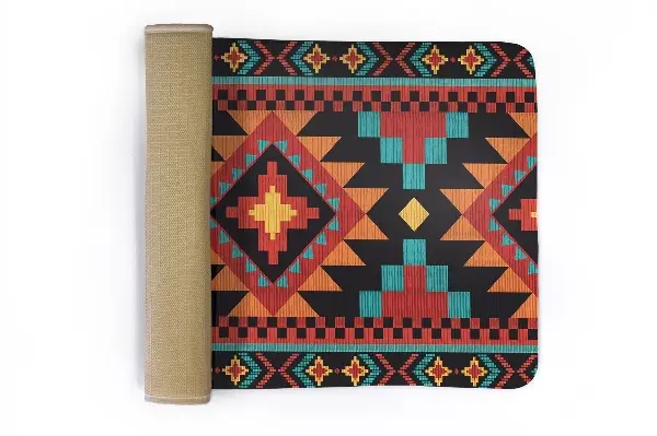 Tappeto moderno Motivo geometrico in stile azteco
