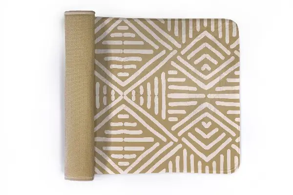 Tappeto moderno Motivo geometrico in stile ikat.