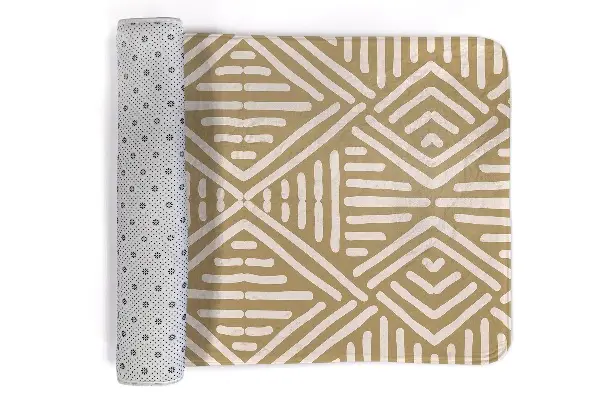 Tappeto moderno Motivo geometrico in stile ikat.